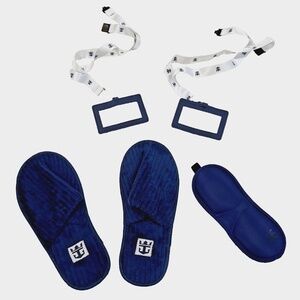 Royal Caribbean Swag: Slippers, 2 Suite/Lanyard Card Holders, Sleep Mask